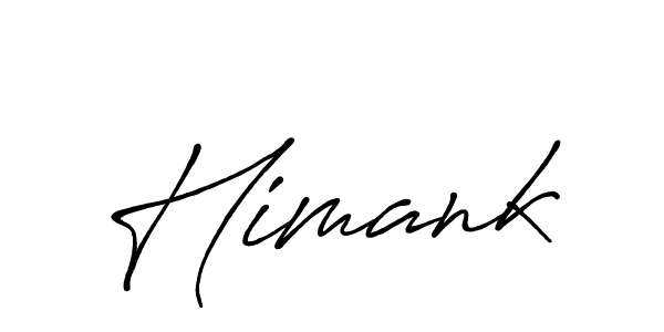 Use a signature maker to create a handwritten signature online. With this signature software, you can design (Antro_Vectra_Bolder) your own signature for name Himank. Himank signature style 7 images and pictures png