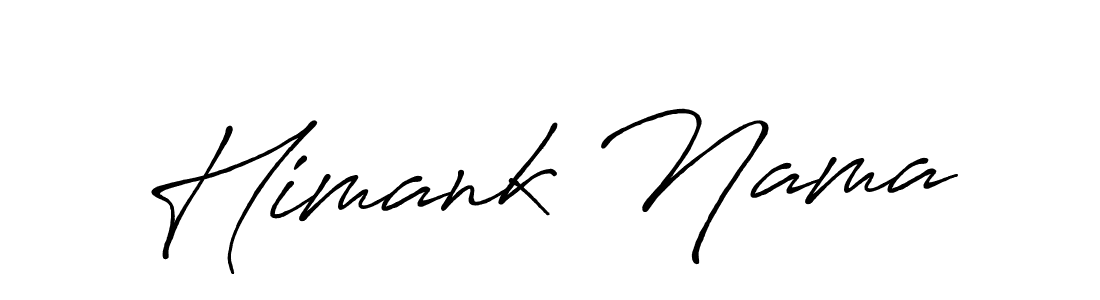 The best way (Antro_Vectra_Bolder) to make a short signature is to pick only two or three words in your name. The name Himank Nama include a total of six letters. For converting this name. Himank Nama signature style 7 images and pictures png