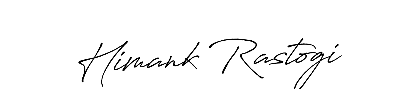 Create a beautiful signature design for name Himank Rastogi. With this signature (Antro_Vectra_Bolder) fonts, you can make a handwritten signature for free. Himank Rastogi signature style 7 images and pictures png