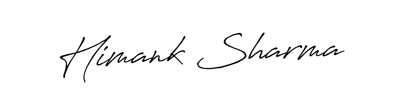 Himank Sharma stylish signature style. Best Handwritten Sign (Antro_Vectra_Bolder) for my name. Handwritten Signature Collection Ideas for my name Himank Sharma. Himank Sharma signature style 7 images and pictures png