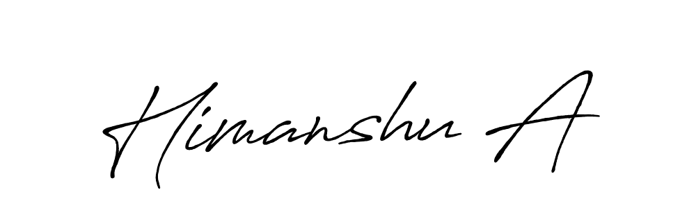 It looks lik you need a new signature style for name Himanshu A. Design unique handwritten (Antro_Vectra_Bolder) signature with our free signature maker in just a few clicks. Himanshu A signature style 7 images and pictures png