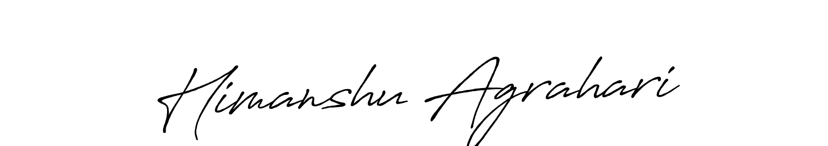 Design your own signature with our free online signature maker. With this signature software, you can create a handwritten (Antro_Vectra_Bolder) signature for name Himanshu Agrahari. Himanshu Agrahari signature style 7 images and pictures png