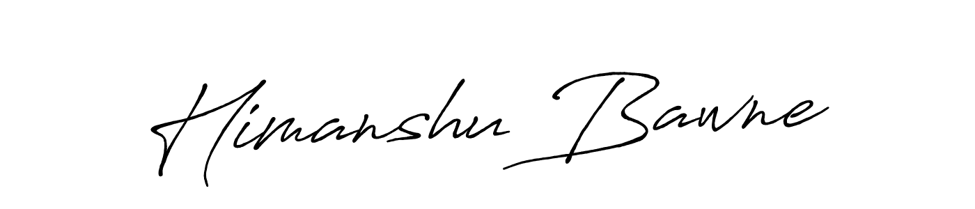 Create a beautiful signature design for name Himanshu Bawne. With this signature (Antro_Vectra_Bolder) fonts, you can make a handwritten signature for free. Himanshu Bawne signature style 7 images and pictures png