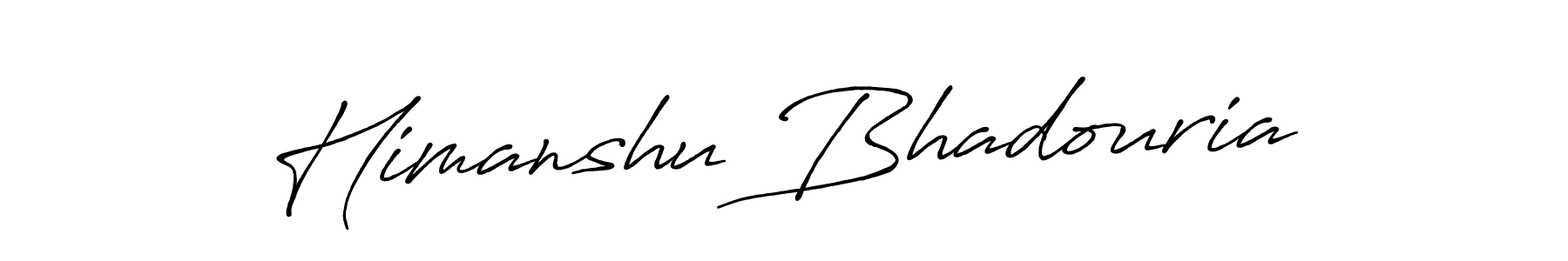 Design your own signature with our free online signature maker. With this signature software, you can create a handwritten (Antro_Vectra_Bolder) signature for name Himanshu Bhadouria. Himanshu Bhadouria signature style 7 images and pictures png