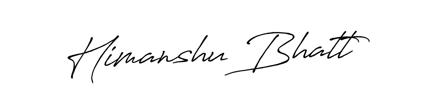 Also You can easily find your signature by using the search form. We will create Himanshu Bhatt name handwritten signature images for you free of cost using Antro_Vectra_Bolder sign style. Himanshu Bhatt signature style 7 images and pictures png