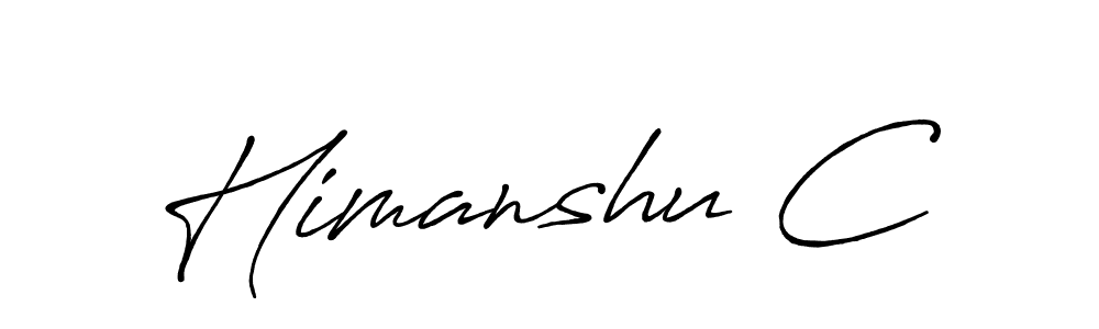 Make a beautiful signature design for name Himanshu C. Use this online signature maker to create a handwritten signature for free. Himanshu C signature style 7 images and pictures png