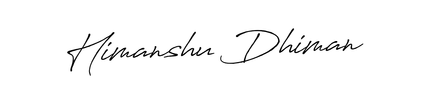 Also You can easily find your signature by using the search form. We will create Himanshu Dhiman name handwritten signature images for you free of cost using Antro_Vectra_Bolder sign style. Himanshu Dhiman signature style 7 images and pictures png