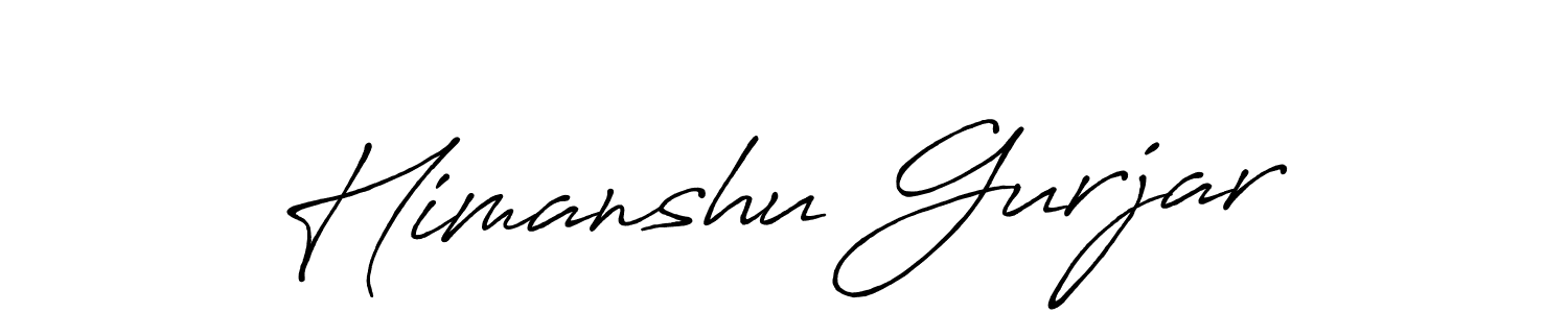 You should practise on your own different ways (Antro_Vectra_Bolder) to write your name (Himanshu Gurjar) in signature. don't let someone else do it for you. Himanshu Gurjar signature style 7 images and pictures png