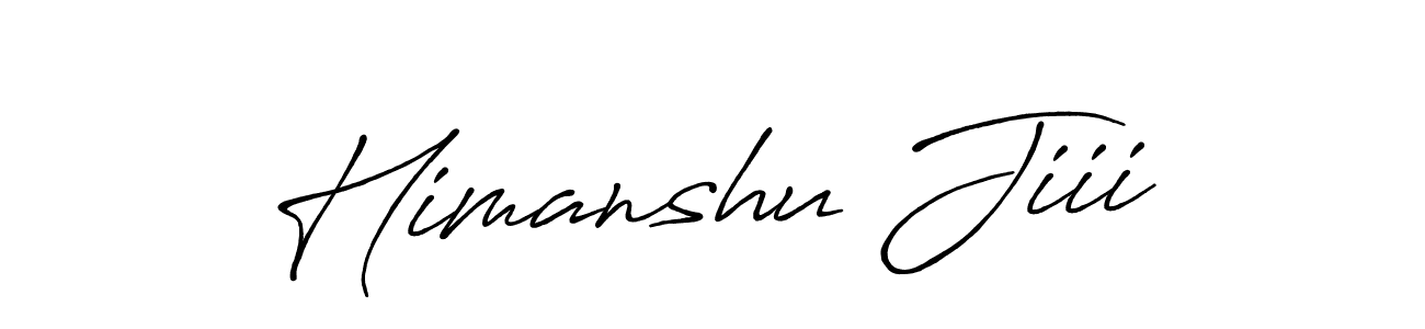 How to make Himanshu Jiii signature? Antro_Vectra_Bolder is a professional autograph style. Create handwritten signature for Himanshu Jiii name. Himanshu Jiii signature style 7 images and pictures png