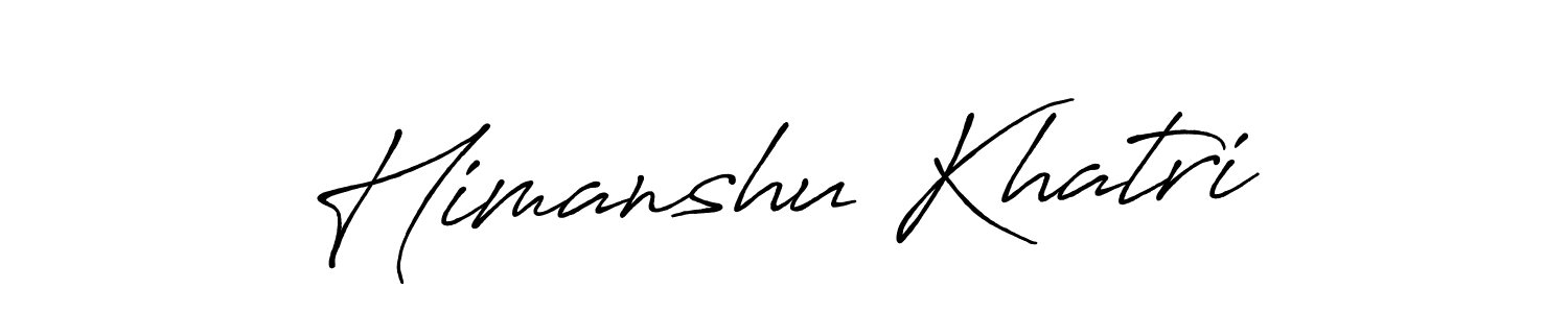 Use a signature maker to create a handwritten signature online. With this signature software, you can design (Antro_Vectra_Bolder) your own signature for name Himanshu Khatri. Himanshu Khatri signature style 7 images and pictures png