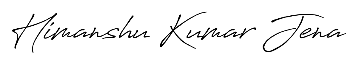 It looks like you need a new signature style for name Himanshu Kumar Jena. Design unique handwritten (Antro_Vectra_Bolder) signature with our free signature maker in just a few clicks. Himanshu Kumar Jena signature style 7 images and pictures png
