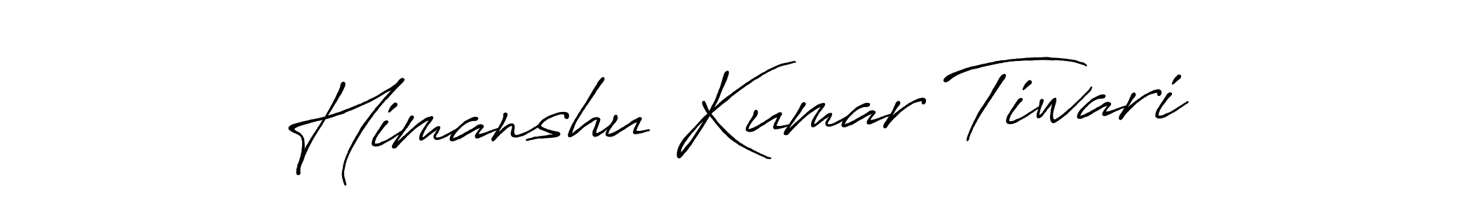 How to make Himanshu Kumar Tiwari name signature. Use Antro_Vectra_Bolder style for creating short signs online. This is the latest handwritten sign. Himanshu Kumar Tiwari signature style 7 images and pictures png