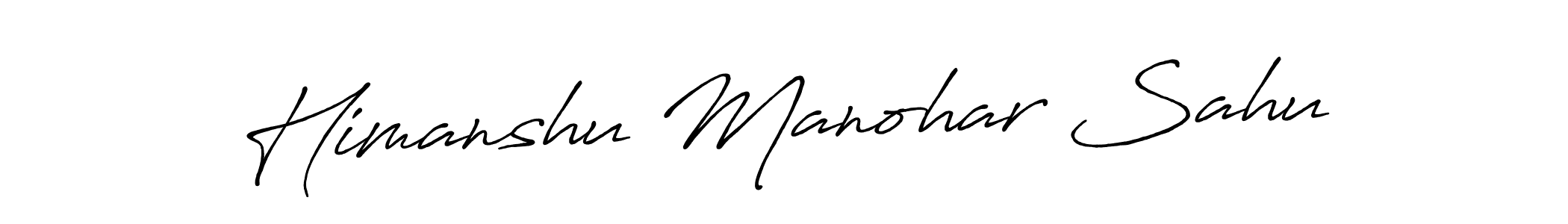 Make a beautiful signature design for name Himanshu Manohar Sahu. Use this online signature maker to create a handwritten signature for free. Himanshu Manohar Sahu signature style 7 images and pictures png