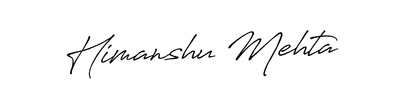 Also we have Himanshu Mehta name is the best signature style. Create professional handwritten signature collection using Antro_Vectra_Bolder autograph style. Himanshu Mehta signature style 7 images and pictures png