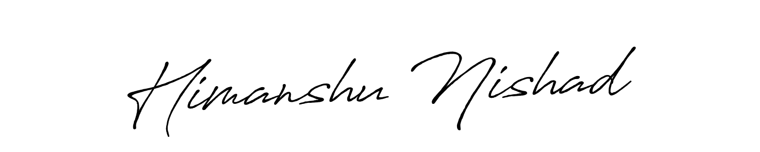 Similarly Antro_Vectra_Bolder is the best handwritten signature design. Signature creator online .You can use it as an online autograph creator for name Himanshu Nishad. Himanshu Nishad signature style 7 images and pictures png