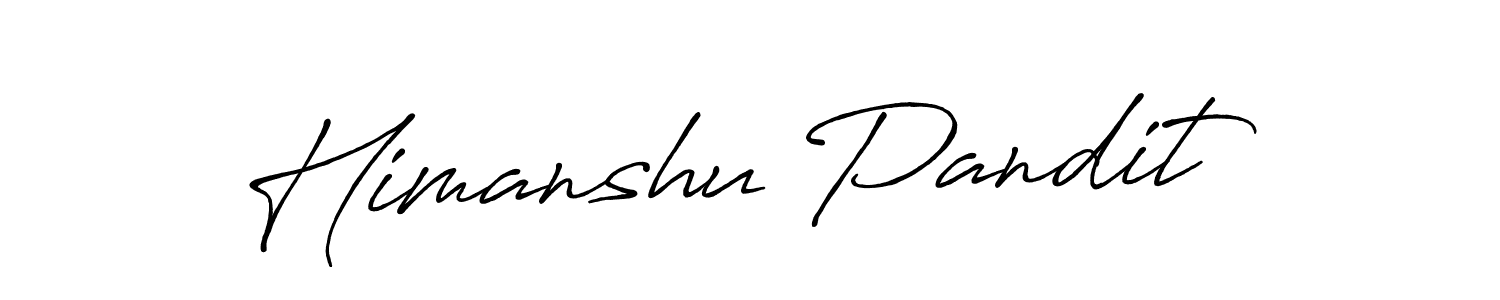 Also we have Himanshu Pandit name is the best signature style. Create professional handwritten signature collection using Antro_Vectra_Bolder autograph style. Himanshu Pandit signature style 7 images and pictures png