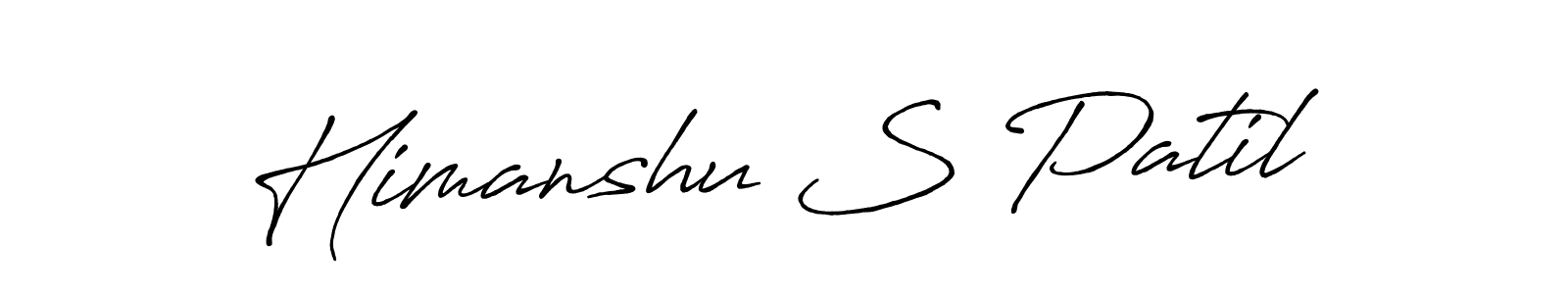 Also You can easily find your signature by using the search form. We will create Himanshu S Patil name handwritten signature images for you free of cost using Antro_Vectra_Bolder sign style. Himanshu S Patil signature style 7 images and pictures png