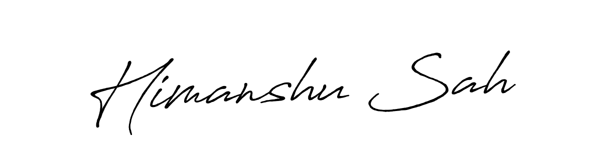 How to Draw Himanshu Sah signature style? Antro_Vectra_Bolder is a latest design signature styles for name Himanshu Sah. Himanshu Sah signature style 7 images and pictures png