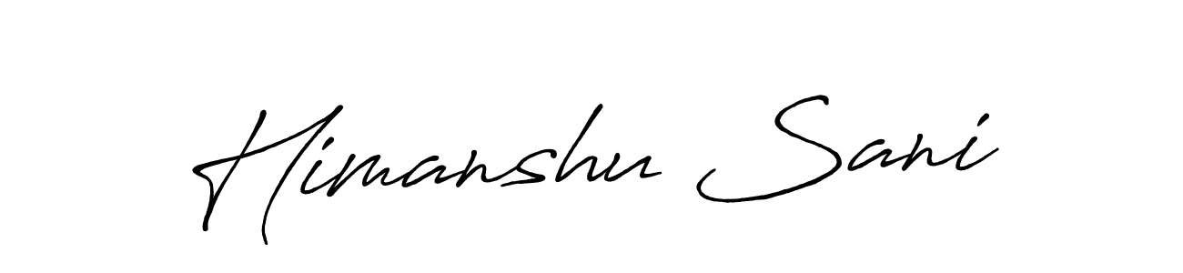 You can use this online signature creator to create a handwritten signature for the name Himanshu Sani. This is the best online autograph maker. Himanshu Sani signature style 7 images and pictures png