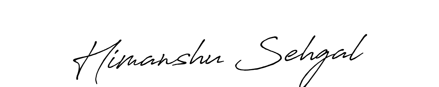 Use a signature maker to create a handwritten signature online. With this signature software, you can design (Antro_Vectra_Bolder) your own signature for name Himanshu Sehgal. Himanshu Sehgal signature style 7 images and pictures png