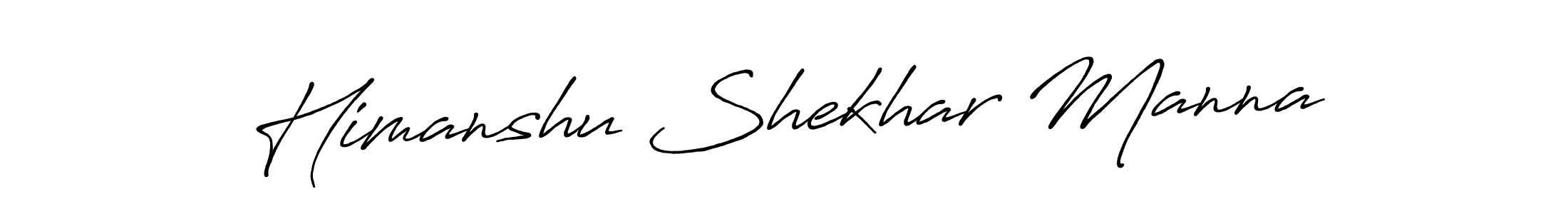 The best way (Antro_Vectra_Bolder) to make a short signature is to pick only two or three words in your name. The name Himanshu Shekhar Manna include a total of six letters. For converting this name. Himanshu Shekhar Manna signature style 7 images and pictures png