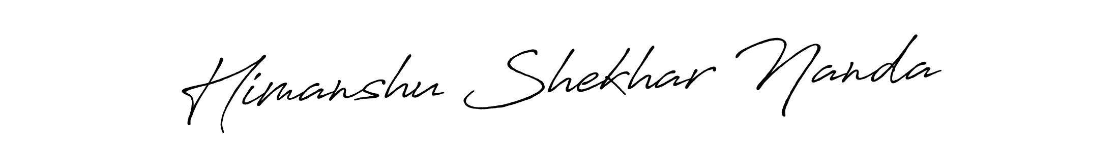 Also You can easily find your signature by using the search form. We will create Himanshu Shekhar Nanda name handwritten signature images for you free of cost using Antro_Vectra_Bolder sign style. Himanshu Shekhar Nanda signature style 7 images and pictures png