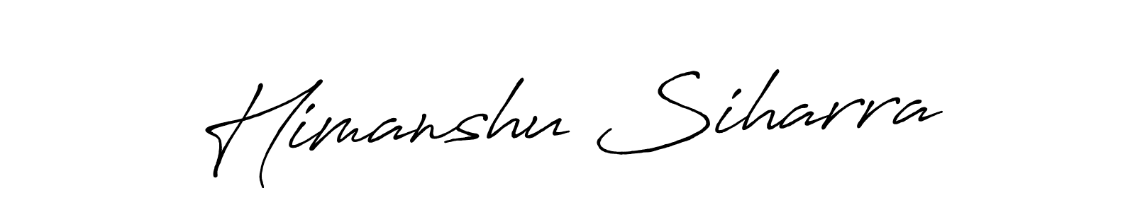 The best way (Antro_Vectra_Bolder) to make a short signature is to pick only two or three words in your name. The name Himanshu Siharra include a total of six letters. For converting this name. Himanshu Siharra signature style 7 images and pictures png