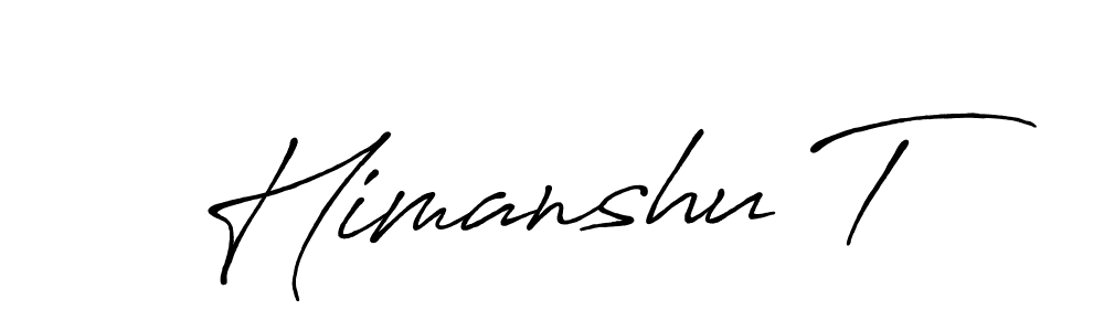 Design your own signature with our free online signature maker. With this signature software, you can create a handwritten (Antro_Vectra_Bolder) signature for name Himanshu T. Himanshu T signature style 7 images and pictures png