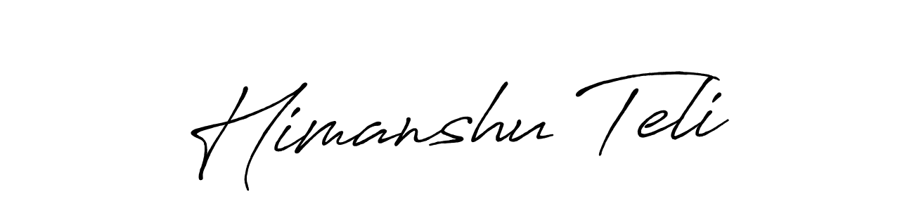 You can use this online signature creator to create a handwritten signature for the name Himanshu Teli. This is the best online autograph maker. Himanshu Teli signature style 7 images and pictures png