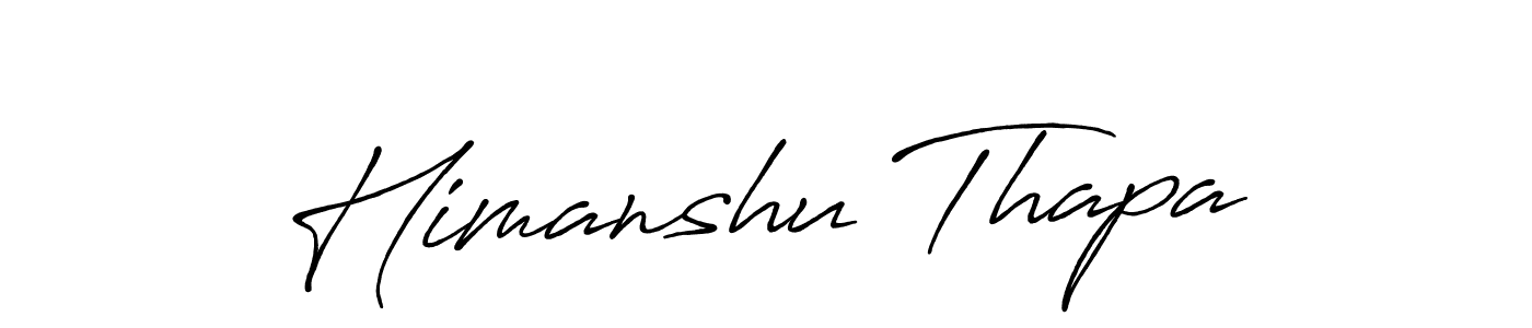 Design your own signature with our free online signature maker. With this signature software, you can create a handwritten (Antro_Vectra_Bolder) signature for name Himanshu Thapa. Himanshu Thapa signature style 7 images and pictures png