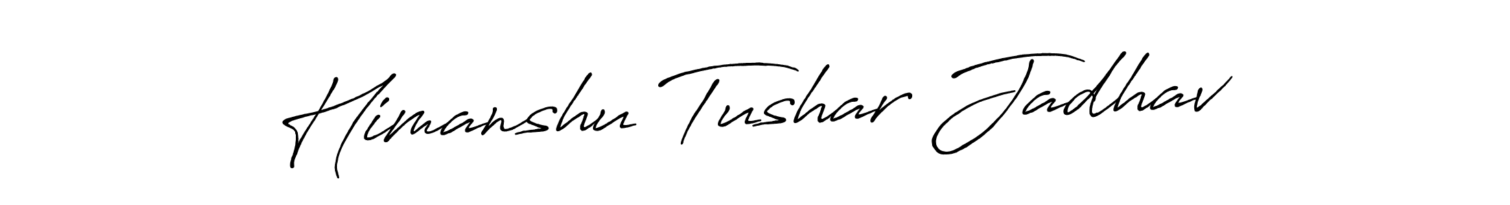 This is the best signature style for the Himanshu Tushar Jadhav name. Also you like these signature font (Antro_Vectra_Bolder). Mix name signature. Himanshu Tushar Jadhav signature style 7 images and pictures png