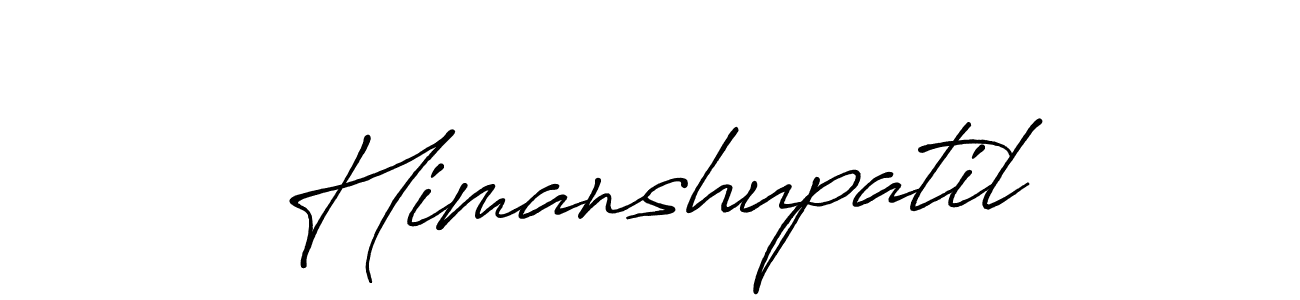 How to Draw Himanshupatil signature style? Antro_Vectra_Bolder is a latest design signature styles for name Himanshupatil. Himanshupatil signature style 7 images and pictures png