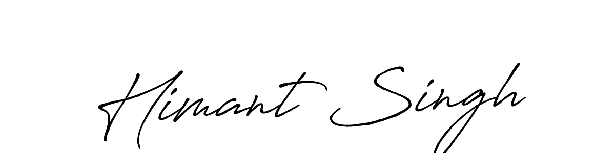 Also we have Himant Singh name is the best signature style. Create professional handwritten signature collection using Antro_Vectra_Bolder autograph style. Himant Singh signature style 7 images and pictures png