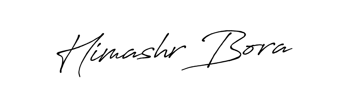 How to make Himashr Bora name signature. Use Antro_Vectra_Bolder style for creating short signs online. This is the latest handwritten sign. Himashr Bora signature style 7 images and pictures png