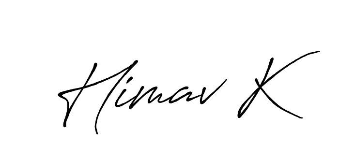 Once you've used our free online signature maker to create your best signature Antro_Vectra_Bolder style, it's time to enjoy all of the benefits that Himav K name signing documents. Himav K signature style 7 images and pictures png