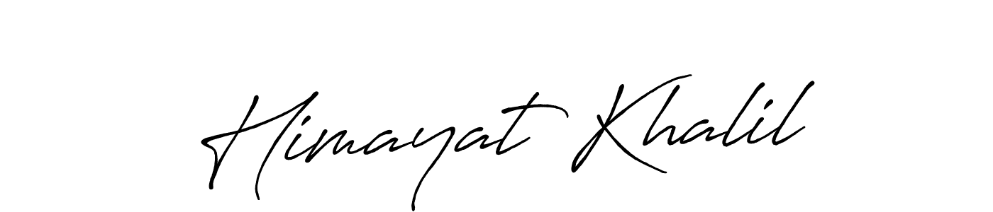 How to make Himayat Khalil signature? Antro_Vectra_Bolder is a professional autograph style. Create handwritten signature for Himayat Khalil name. Himayat Khalil signature style 7 images and pictures png