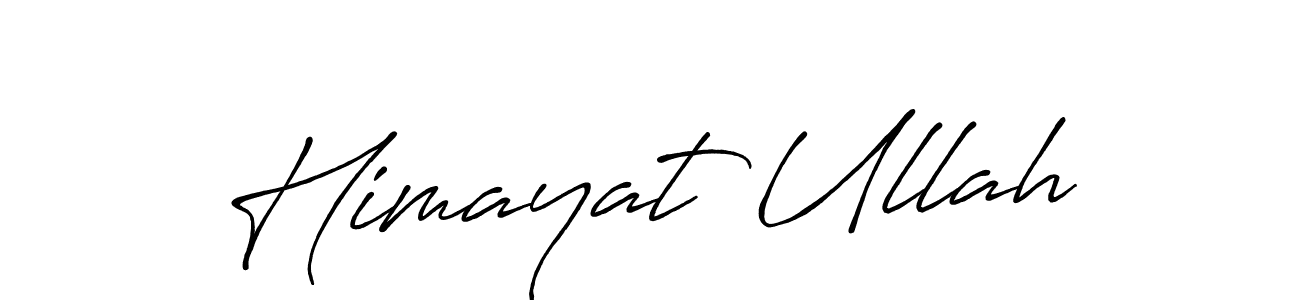 Make a beautiful signature design for name Himayat Ullah. With this signature (Antro_Vectra_Bolder) style, you can create a handwritten signature for free. Himayat Ullah signature style 7 images and pictures png