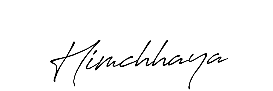 Himchhaya stylish signature style. Best Handwritten Sign (Antro_Vectra_Bolder) for my name. Handwritten Signature Collection Ideas for my name Himchhaya. Himchhaya signature style 7 images and pictures png