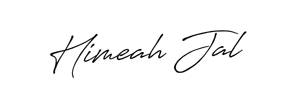 Design your own signature with our free online signature maker. With this signature software, you can create a handwritten (Antro_Vectra_Bolder) signature for name Himeah Jal. Himeah Jal signature style 7 images and pictures png