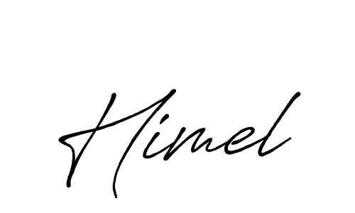 The best way (Antro_Vectra_Bolder) to make a short signature is to pick only two or three words in your name. The name Himel include a total of six letters. For converting this name. Himel signature style 7 images and pictures png