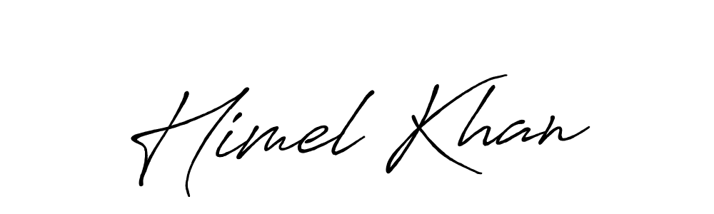 Use a signature maker to create a handwritten signature online. With this signature software, you can design (Antro_Vectra_Bolder) your own signature for name Himel Khan. Himel Khan signature style 7 images and pictures png