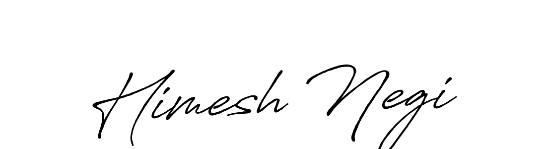 Create a beautiful signature design for name Himesh Negi. With this signature (Antro_Vectra_Bolder) fonts, you can make a handwritten signature for free. Himesh Negi signature style 7 images and pictures png