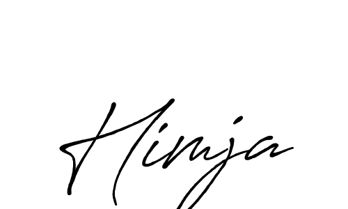 How to make Himja name signature. Use Antro_Vectra_Bolder style for creating short signs online. This is the latest handwritten sign. Himja signature style 7 images and pictures png