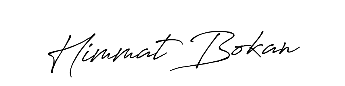 You should practise on your own different ways (Antro_Vectra_Bolder) to write your name (Himmat Bokan) in signature. don't let someone else do it for you. Himmat Bokan signature style 7 images and pictures png