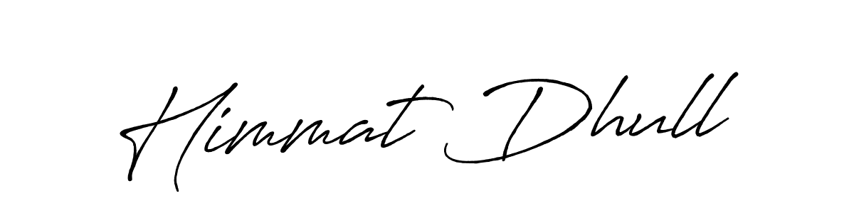 How to make Himmat Dhull name signature. Use Antro_Vectra_Bolder style for creating short signs online. This is the latest handwritten sign. Himmat Dhull signature style 7 images and pictures png