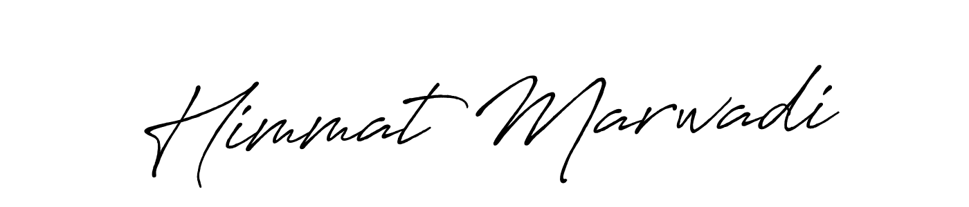 Use a signature maker to create a handwritten signature online. With this signature software, you can design (Antro_Vectra_Bolder) your own signature for name Himmat Marwadi. Himmat Marwadi signature style 7 images and pictures png