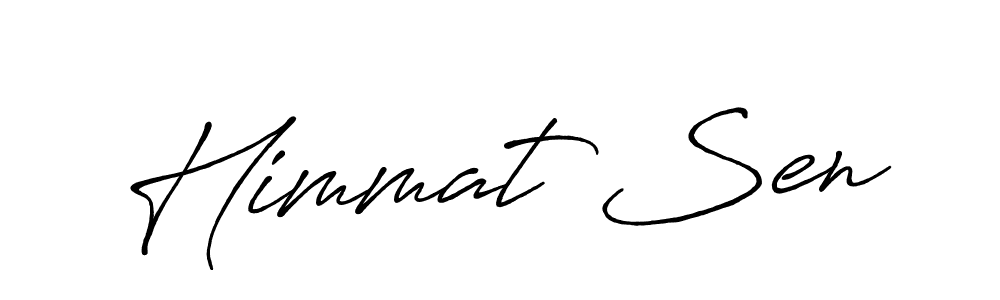 You should practise on your own different ways (Antro_Vectra_Bolder) to write your name (Himmat Sen) in signature. don't let someone else do it for you. Himmat Sen signature style 7 images and pictures png