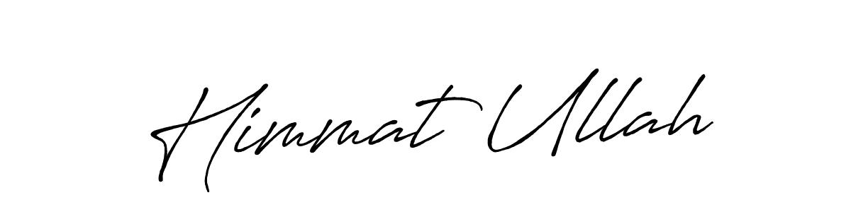 Create a beautiful signature design for name Himmat Ullah. With this signature (Antro_Vectra_Bolder) fonts, you can make a handwritten signature for free. Himmat Ullah signature style 7 images and pictures png