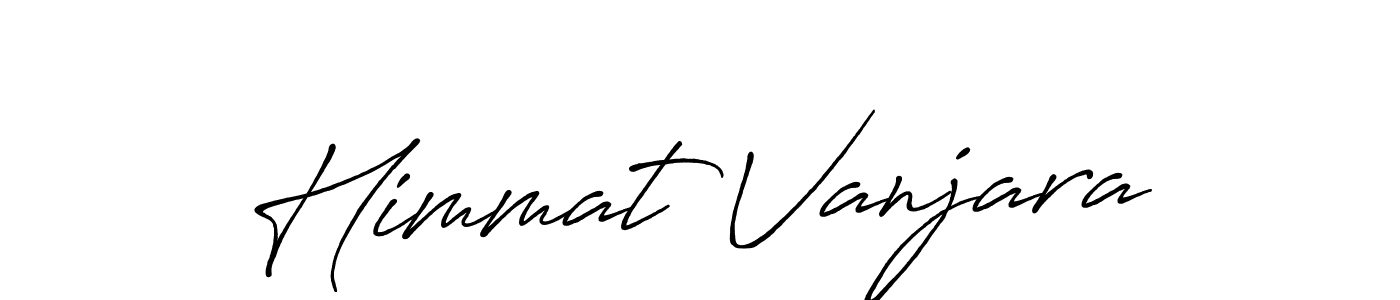 Make a beautiful signature design for name Himmat Vanjara. With this signature (Antro_Vectra_Bolder) style, you can create a handwritten signature for free. Himmat Vanjara signature style 7 images and pictures png