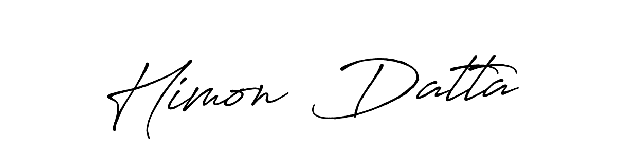 Similarly Antro_Vectra_Bolder is the best handwritten signature design. Signature creator online .You can use it as an online autograph creator for name Himon  Datta. Himon  Datta signature style 7 images and pictures png